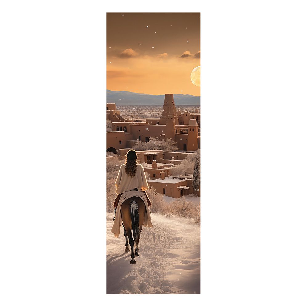WINTER EVENING 30" x 10" Acrylic on Metal