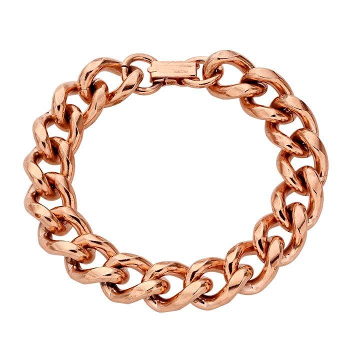 COPPER 13MM CURB LINK BRACELET