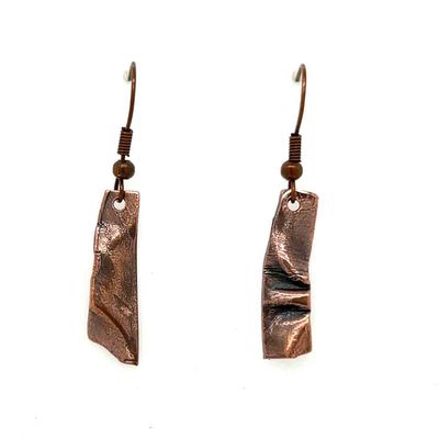 COPPER ARROYO ABSTRACT EARRINGS