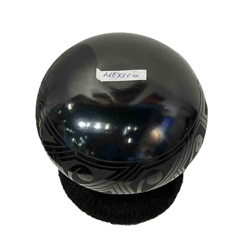 MATA ORTIZ BLACK GRAPHITE VASE - 4 x 3.5
