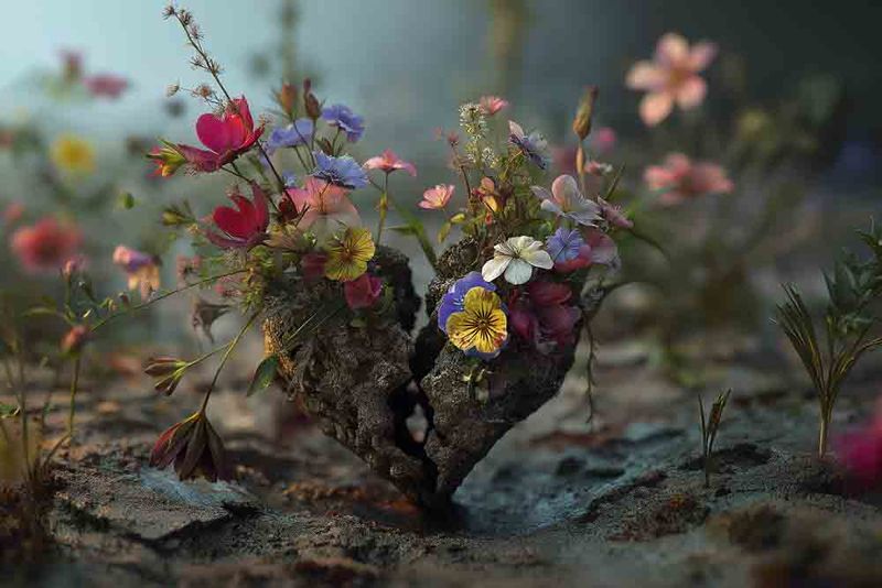 HEALING HEART I 16" x 24" Acrylic on Metal HEALING HEART I 16" x 24" Acrylic on Metal