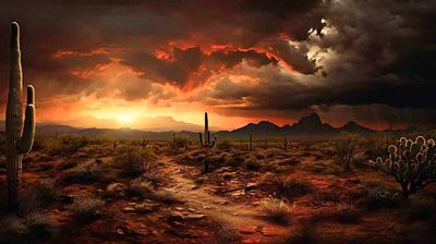 SONORAN LIGHTS 24" x 48" Acrylic on Metal SONORAN LIGHTS 24" x 48" Acrylic on Metal