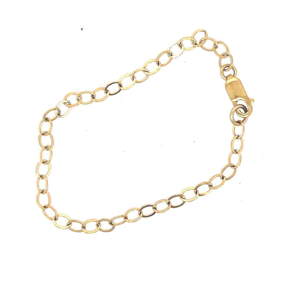 GOLD-FILLED 5X2MM OVAL LINK BRACELET