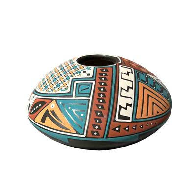MATA ORTIZ PAINTED SEED POT 1.75 x  4.5