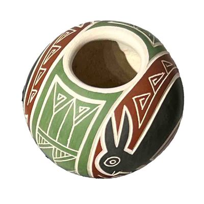 MATA ORTIZ TINY RABBIT POT - 1.5 x 2