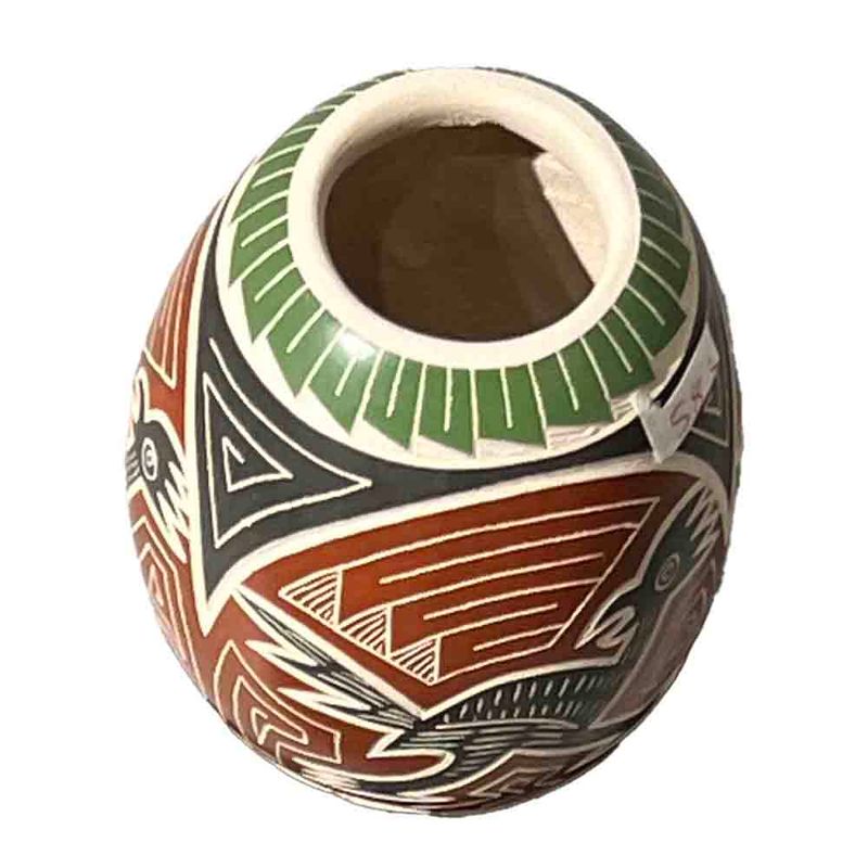 MATA ORTIZ TINY ROAD RUNNER CONE POT - 2.5 x 2.75