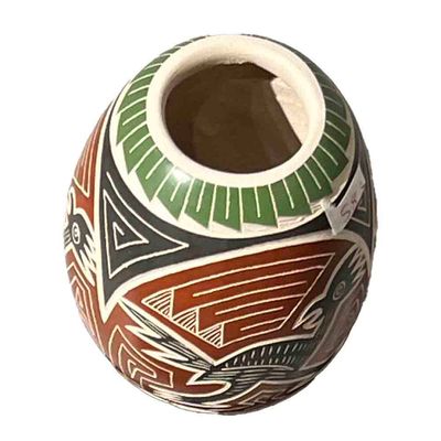 MATA ORTIZ TINY ROAD RUNNER CONE POT - 2.5 x 2.75