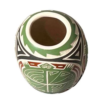 MATA ORTIZ TINY TURTLE CONE POT - 2.5 x 2.75