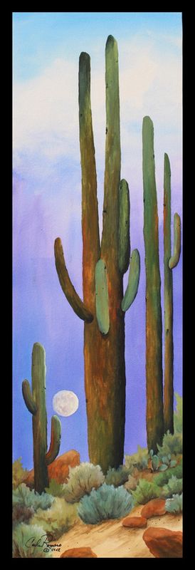 WHITE CLOUD RISING MOON 40" x 13"