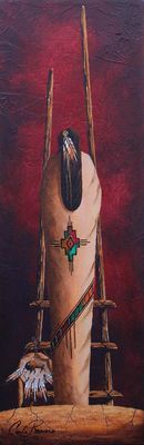 BISON PRAYER 24" x 8" BISON PRAYER 24" x 8"