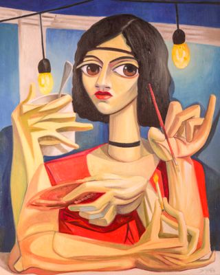 GIRL OF THE NIGHT 26" x 21"