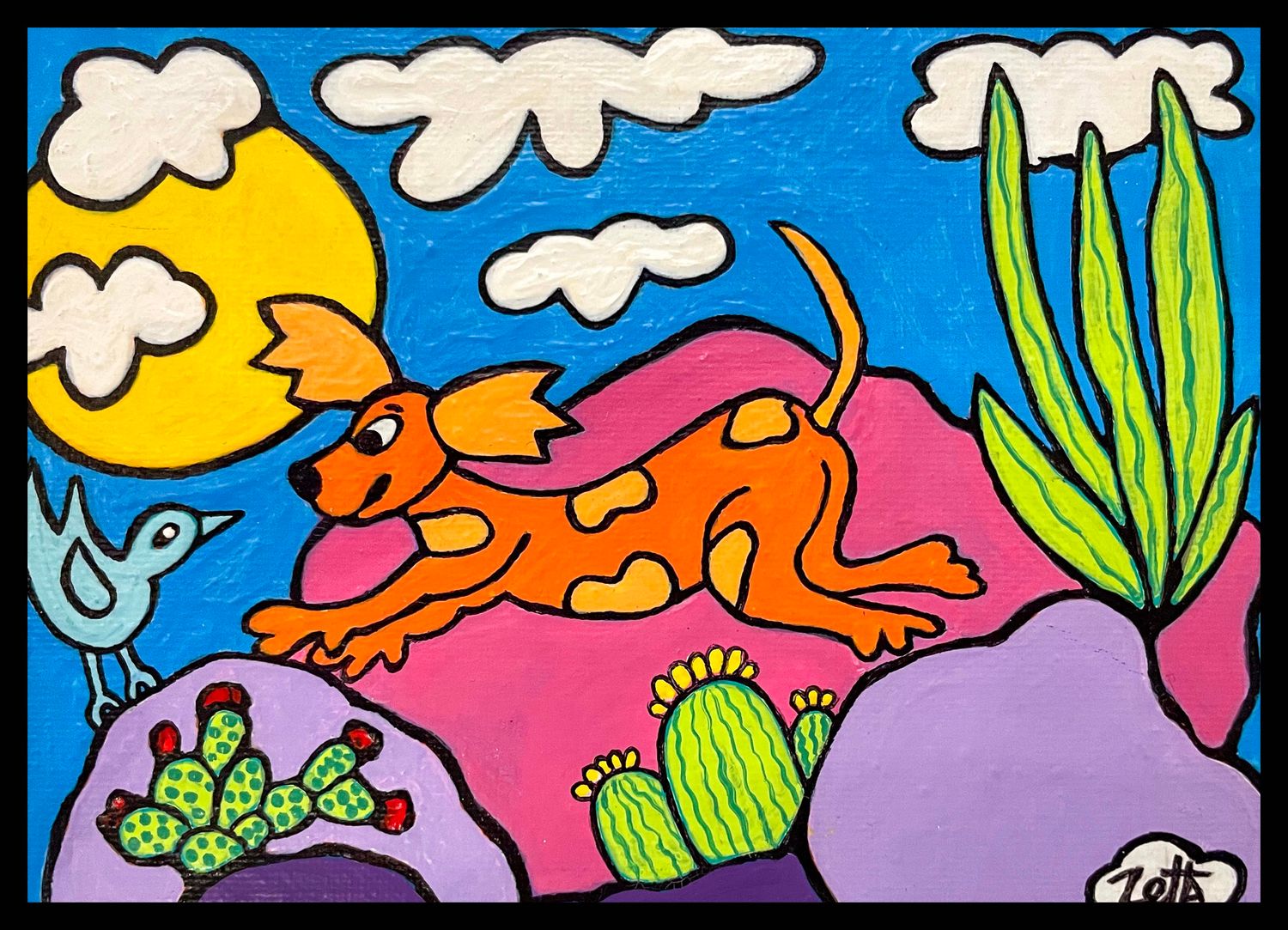 "PERRO FELIZ" 5X7