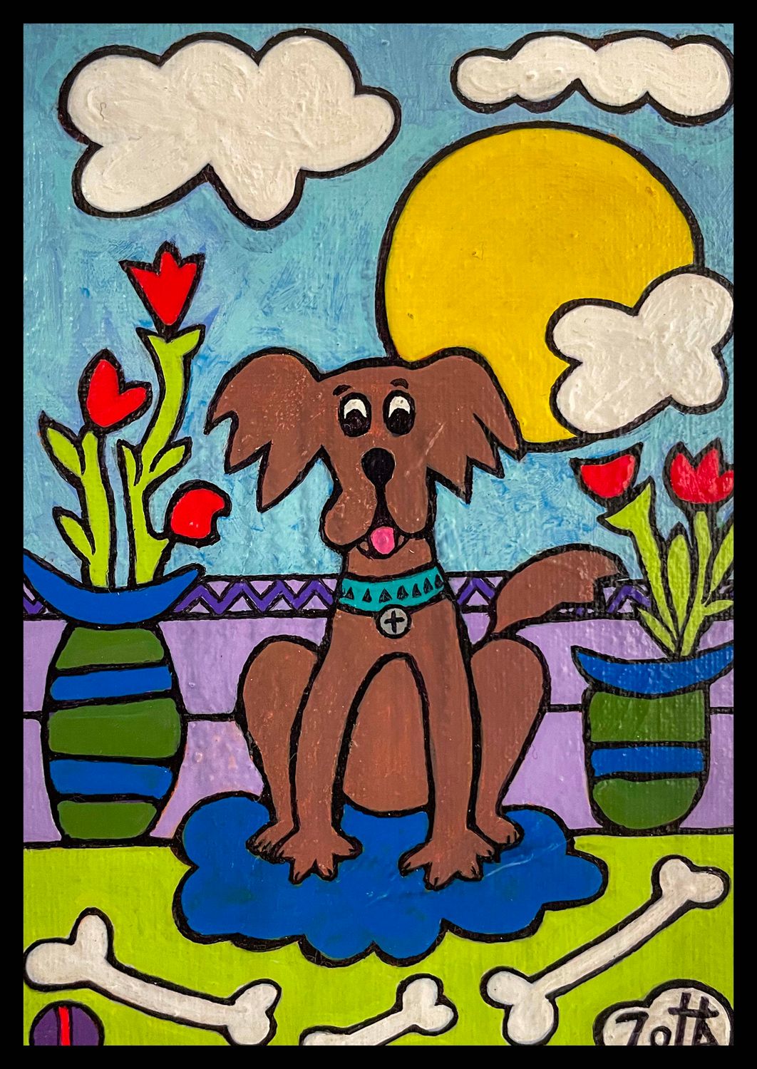 "BROWN DOG" 5X7