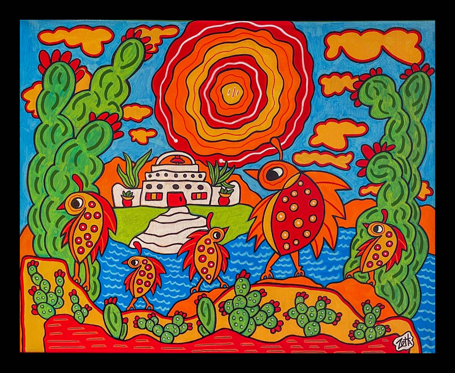 "QUAIL FAMILY MISSION" 16X20