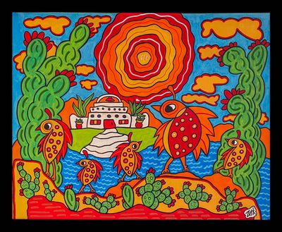 "QUAIL FAMILY MISSION" 16X20