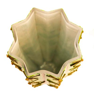 "GOLDEN SAGUARO" Mixed Media Vase