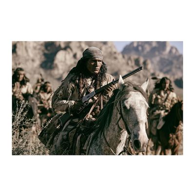 COCHISE &amp; WARRIORS 16" x 24" Acrylic on Metal