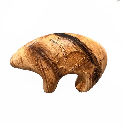 "MINI  BEAR FETISH" Petroglyph Pottery 2x3