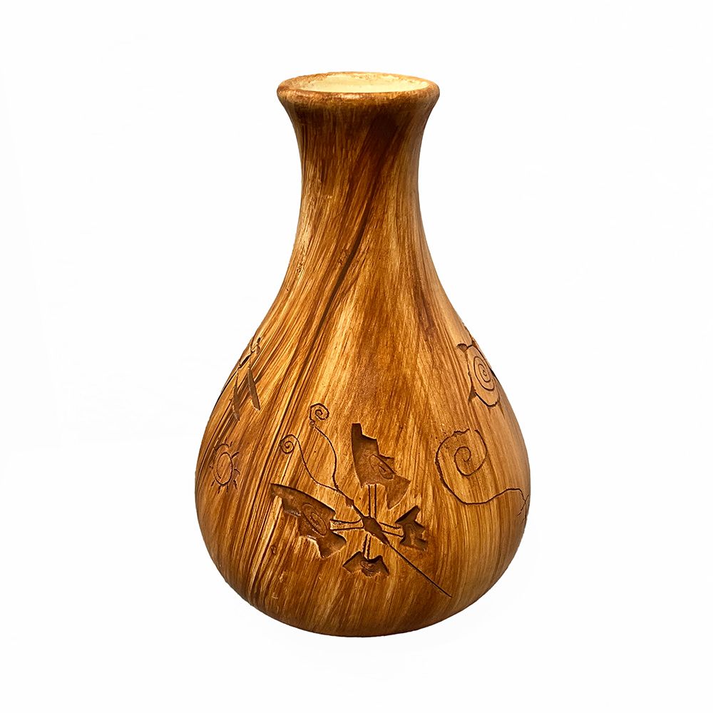 "BUD VASE" Petroglyph Pottery 8x5