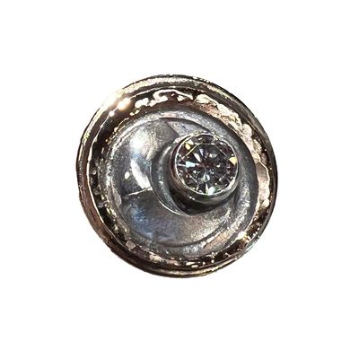 MIXED METALS ROUND CZ RING 9 MIXED METALS ROUND CZ RING 9