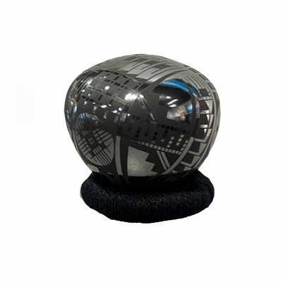 MATA ORTIZ BLACK GRAPHITE SEED POD - 4.5 x 4 MATA ORTIZ BLACK GRAPHITE SEED POD - 4.5 x 4