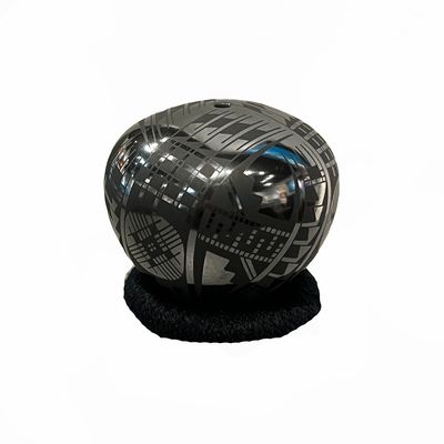 MATA ORTIZ BLACK GRAPHITE SEED POD - 4.5 x 4