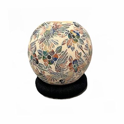 MATA ORTIZ SM COLORFUL ETCHED VASE - 6 x 4.5