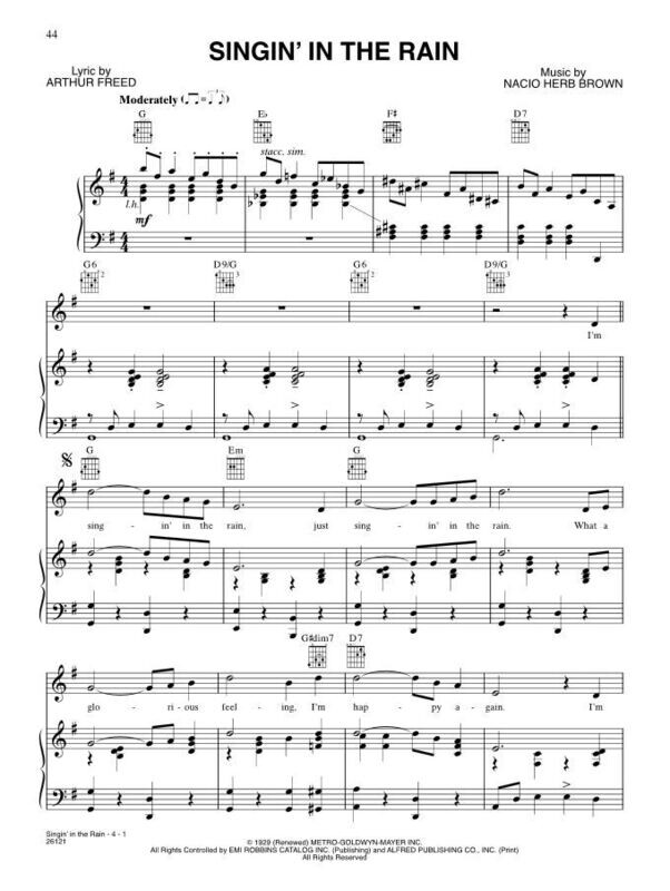 Singin' In the Rain - Music from the Movie PVC
