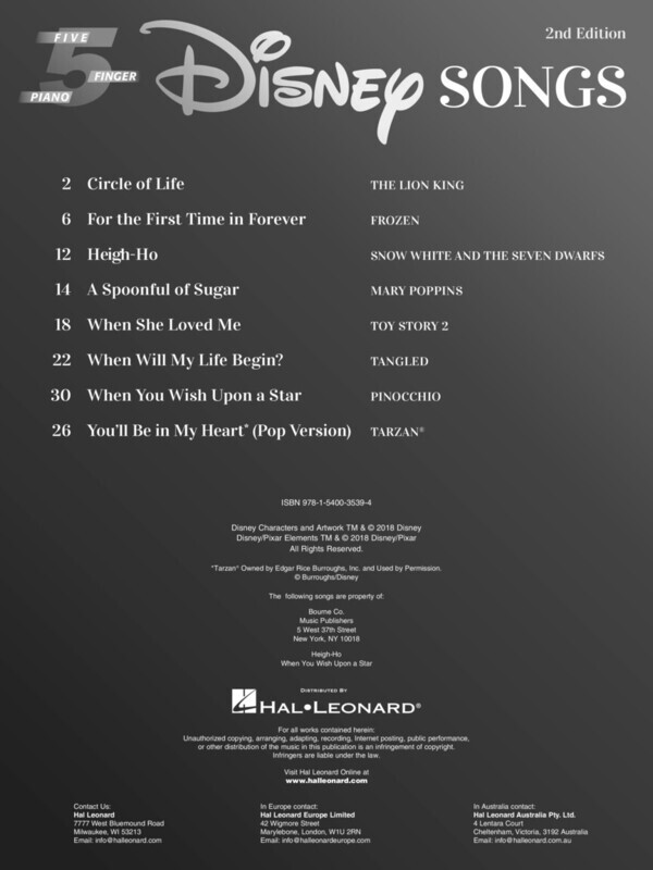 Disney Songs - 5 Finger