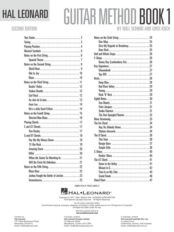 Hal Leonard Guitar Method, Book 1 w/Online Audio