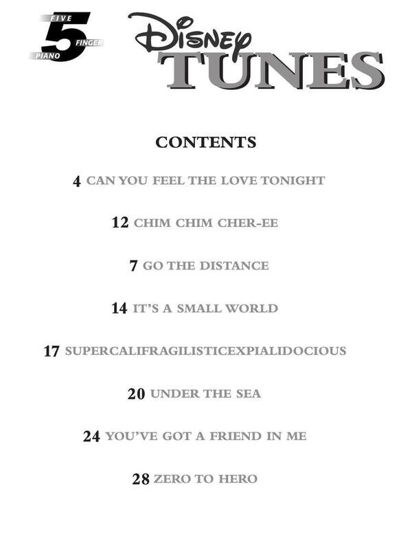 Disney Tunes - 5 Finger