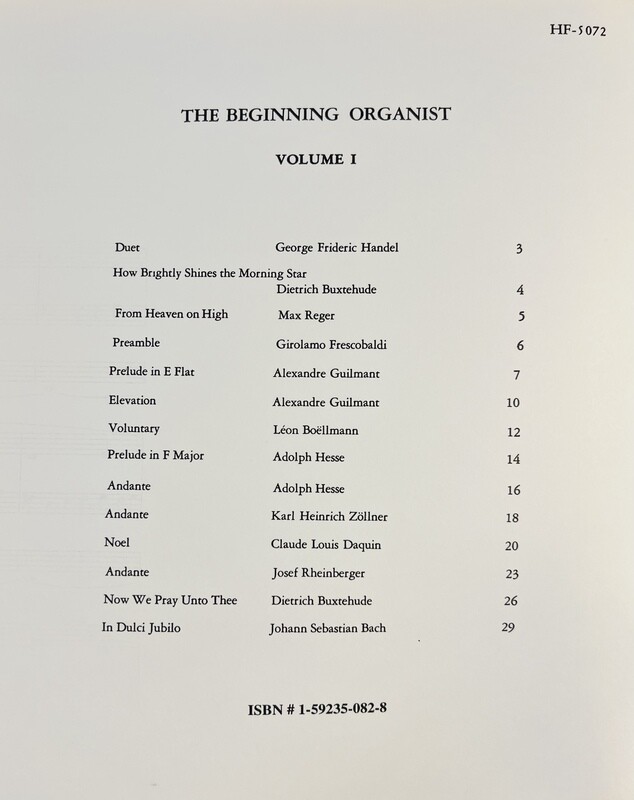 Beginning Organist, Volume 1 by Darwin Wolford