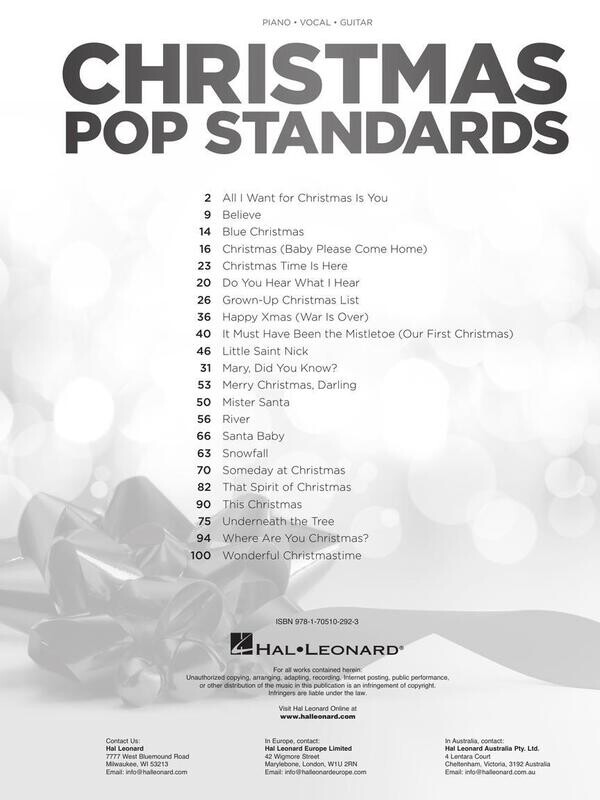Christmas Pop Standards PVG - 22 Holiday Favorites
