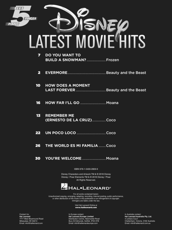 Disney Latest Movie Hits - 5 Finger