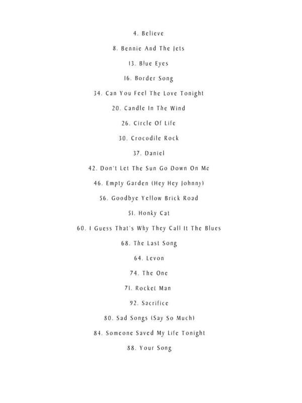 Elton John - Piano Solo Collection