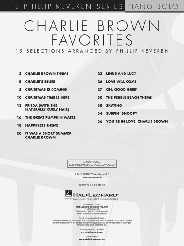 Charlie Brown Favorites arr. Phillip Keveren
