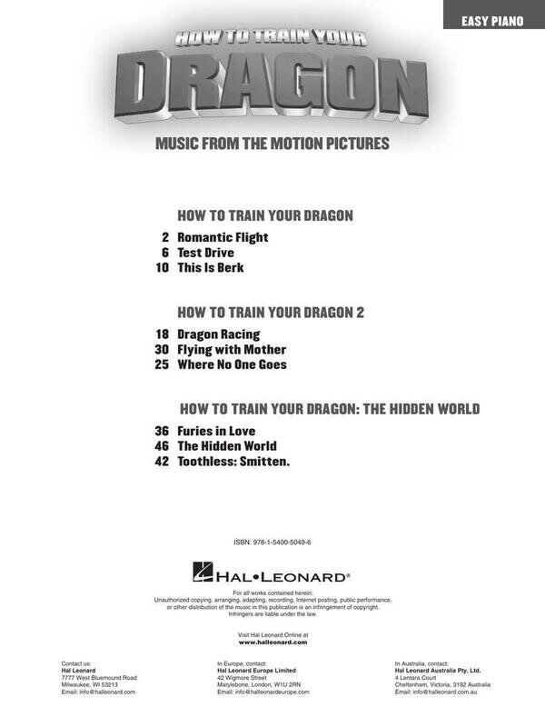 How to Train Your Dragon - Easy Piano