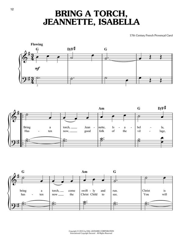 First 50 Christmas Carols You Should Play on the Piano - Easy Piano