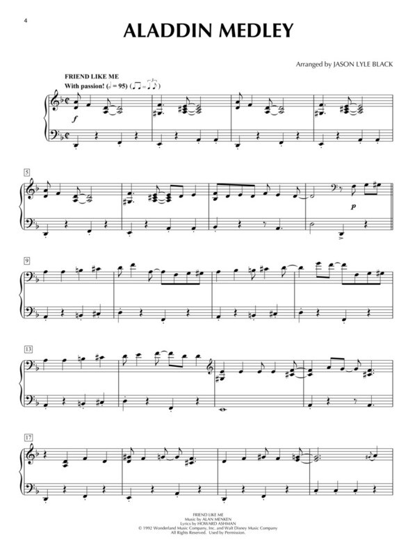 Disney Medleys for Piano Solo arr. Jason Lyle Black
