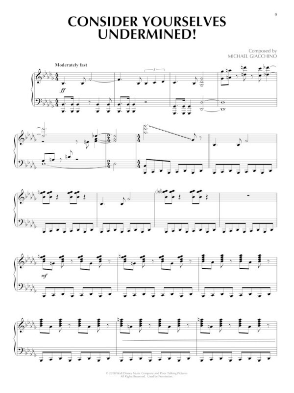Incredibles 2 - Piano Solo Songbook