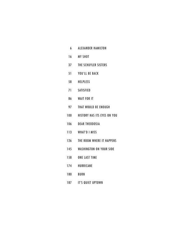 Hamilton - Vocal Selections