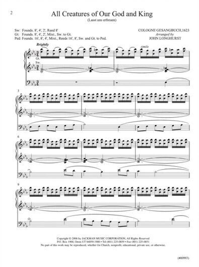 From the Tabernacle for Organ, Volume 2 - Clay Christiansen, Richard Elliott, and John Longhurst