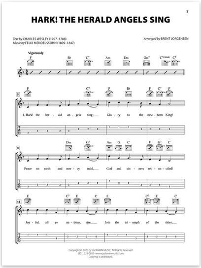 Christmas Hymn-Alongs - arr. Brent Jorgensen - Guitar