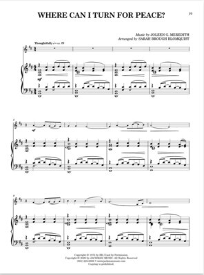 Path to Serenity - Piano Accompaniment arr. Sarah Brough Blomquist