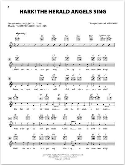 Christmas Hymn-Alongs - arr. Brent Jorgensen - Lead Sheets