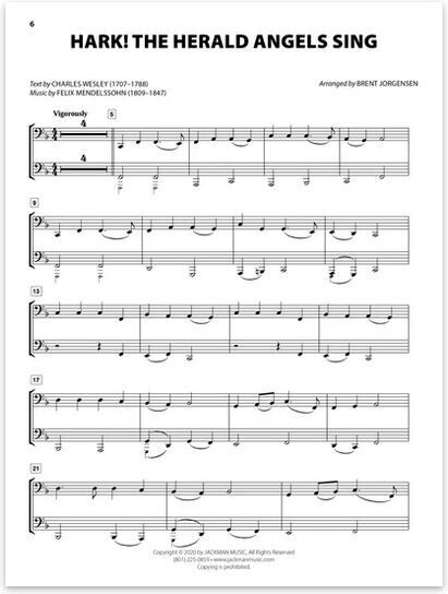 Christmas Hymn-Alongs - arr. Brent Jorgensen - Tuba