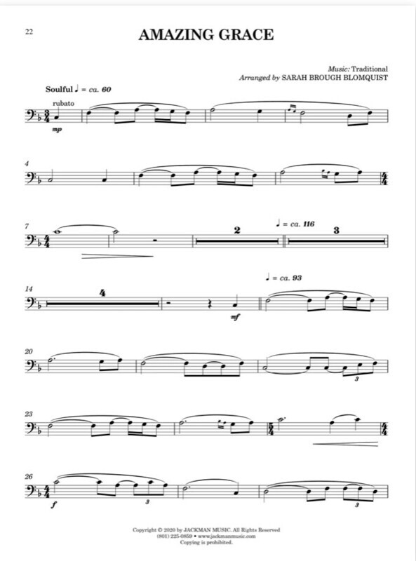 Path to Serenity - Bass Clef C Instrument arr. Sarah Brough Blomquist