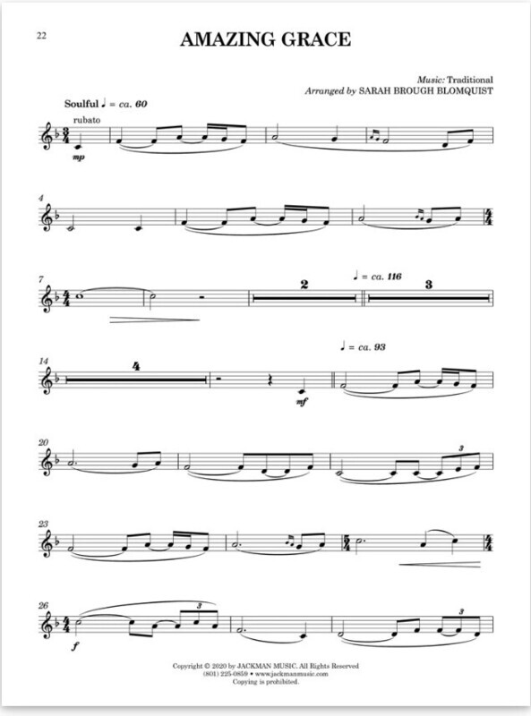 Path to Serenity - Treble Clef C Instrument arr. Sarah Brough Blomquist