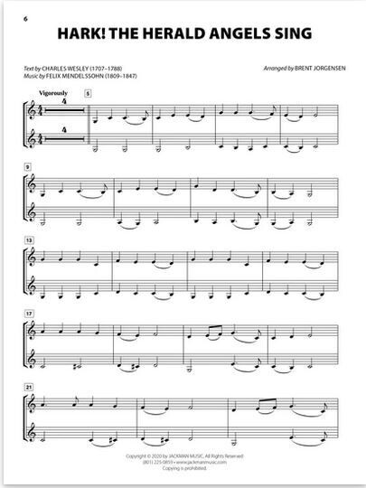 Christmas Hymn-Alongs - arr. Brent Jorgensen - French Horn