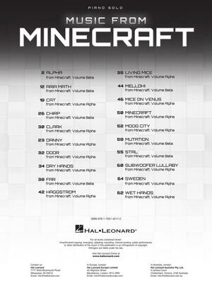 Music from Minecraft - Piano Solo Collection